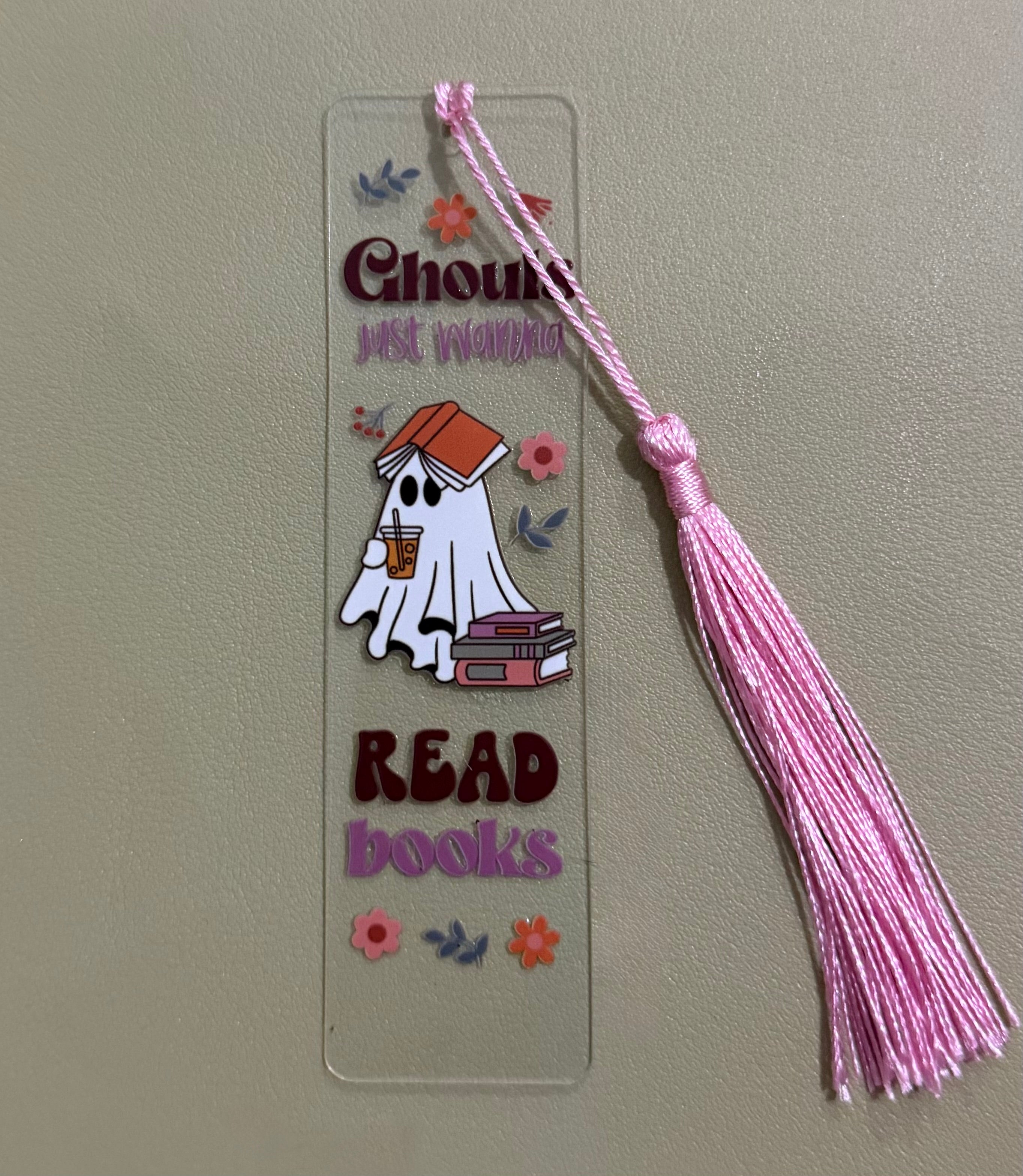 Bookmark de Acrîlico - Ghouls Just Wanna Read Books